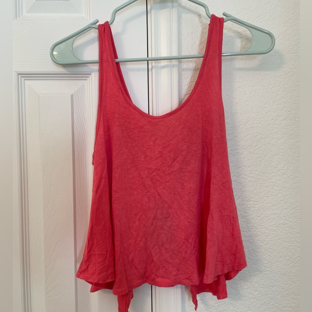 Pink Bow Crop Top